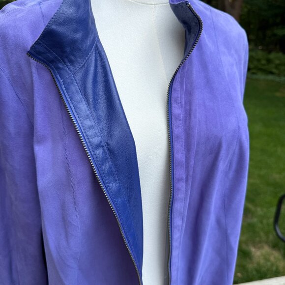 Overland Nicky Reversible Goatskin Suede Leather Jacket Sz Large NWT - Picture 8 of 13